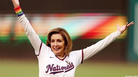Former Speaker Pelosi throws out first pitch at Nationals’ Pride night